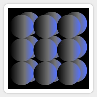 Gradient Blue Spheres Magnet